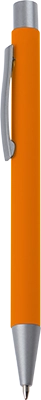 Gumírozott fém golyóstoll - Narancssárga