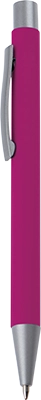 Gumírozott fém golyóstoll - Rózsaszín