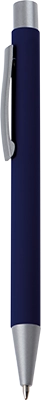 Gumírozott fém golyóstoll - Sötétkék
