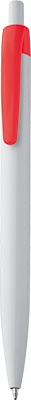 Fehér műanyag golyóstoll - Piros