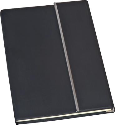 192 oldalas A5 jegyzetfüzet mágneses zárással - Fekete