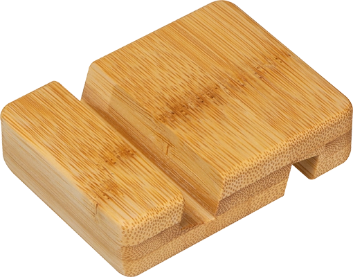 Telefontartó bambuszból (kicsi) - Bézs