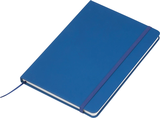 160 oldalas A5 jegyzetfüzet újrahasznosított PU-borítóval - Kék