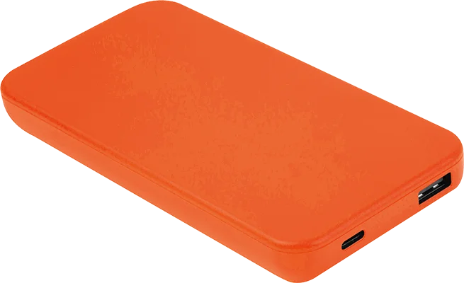 10 000 mAh powerbank újrahasznosított műanyagból - Narancssárga