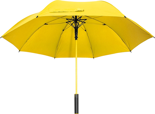 Esernyő gyűrűs markolattal - Sárga