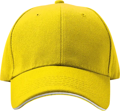 Pamut baseball sapka - Sárga