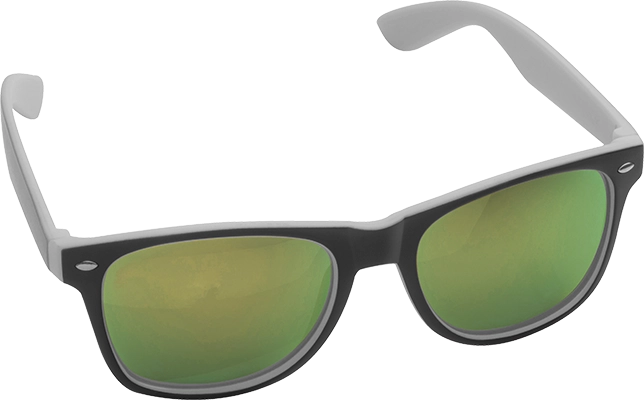 Napszemüveg kétszínű kerettel - Fehér