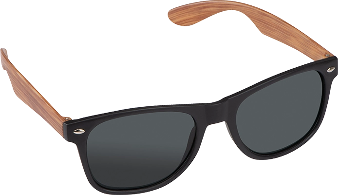 Napszemüveg bambusz hatású szárral - Bézs