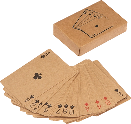 Kártyajáték újrahasznosított papírból - Bézs