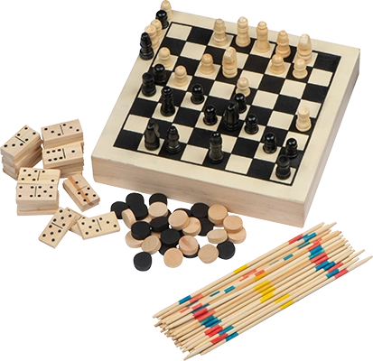 4 in1 fa játékkészlet - Bézs