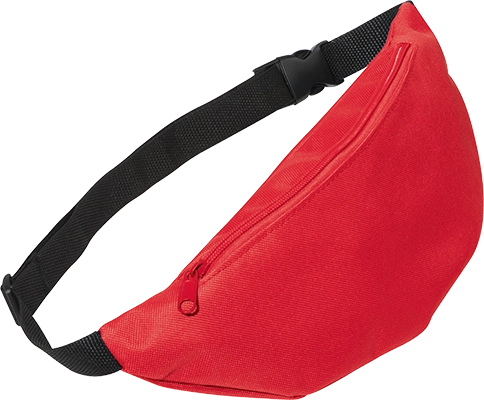 600D Poliészter övtáska - Piros