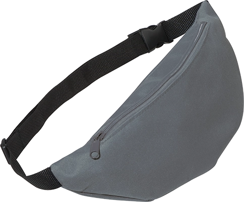 600D Poliészter övtáska - Sötétszürke