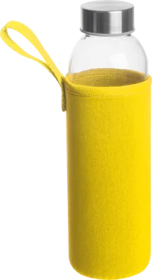 500 ml ivópalack neoprén tokban - Sárga