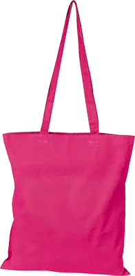 140 g/m² hosszúfülű vászontáska - Rózsaszín