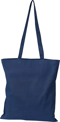 140 g/m² hosszúfülű vászontáska - Sötétkék