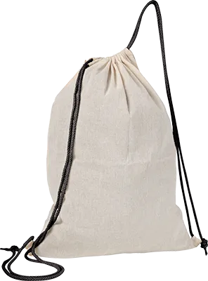 140 g/m² pamut tornazsák - Fekete