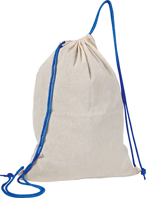 140 g/m² pamut tornazsák - Kék