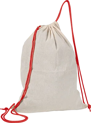 140 g/m² pamut tornazsák - Piros