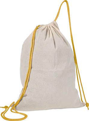 140 g/m² pamut tornazsák - Sárga