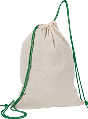 140 g/m² pamut tornazsák - Zöld