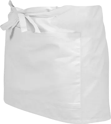 180 g/m² pamut pincérkötény - Fehér