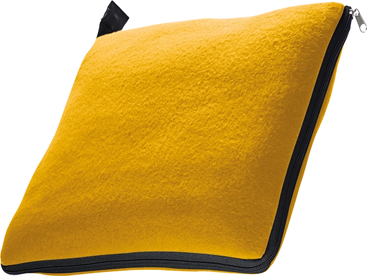 2in1 polár takaró és párna - Sárga