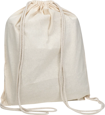 140 g/m² pamut tornazsák - Fehér