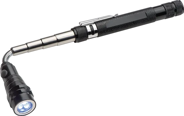Teleszkópos zseblámpa - Fekete