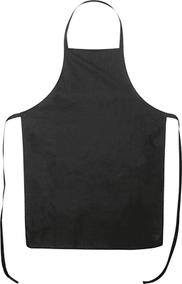 170 g/m² pamut kötény - Fekete