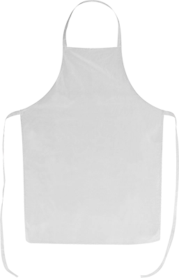 170 g/m² pamut kötény - Fehér