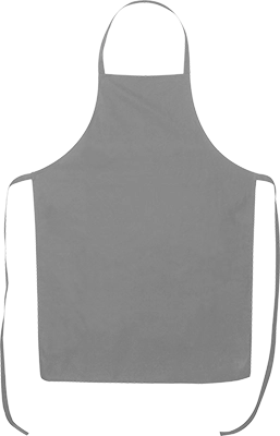 170 g/m² pamut kötény - Szürke