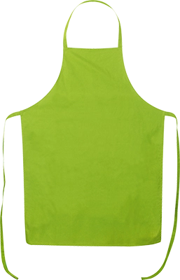 170 g/m² pamut kötény - Világos Zöld