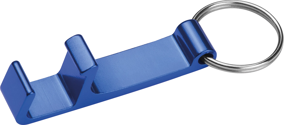 Üvegnyitó kulcstartó mobiltartó funkcióval - Kék