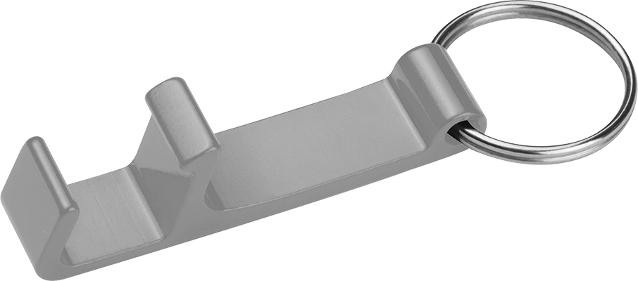 Üvegnyitó kulcstartó mobiltartó funkcióval - Szürke