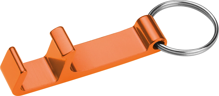 Üvegnyitó kulcstartó mobiltartó funkcióval - Narancssárga