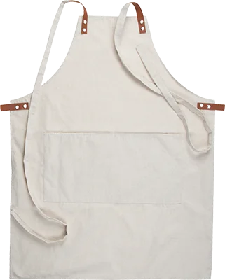 Pamut kötény (340 g/m²) - Bézs