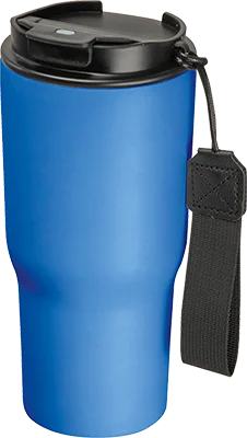 550 ml acél termoszbögre hordozópánttal - Kék