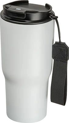 550 ml acél termoszbögre hordozópánttal - Fehér