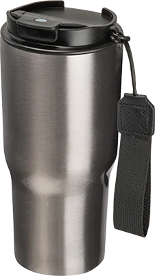 550 ml acél termoszbögre hordozópánttal - Szürke