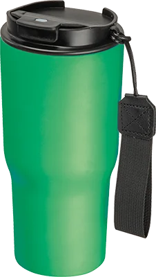 550 ml acél termoszbögre hordozópánttal - Zöld
