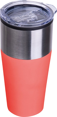 600 ml duplafalú termoszbögre - Piros