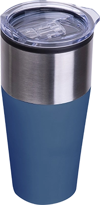 600 ml duplafalú termoszbögre - Sötétkék