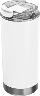 480 ml acél utazóbögre - Fehér