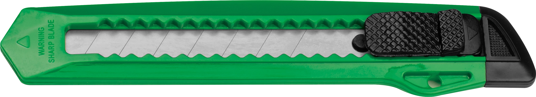 Műanyag papírvágó kés - Zöld