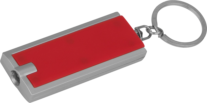Kulcstartó LED lámpával - Piros