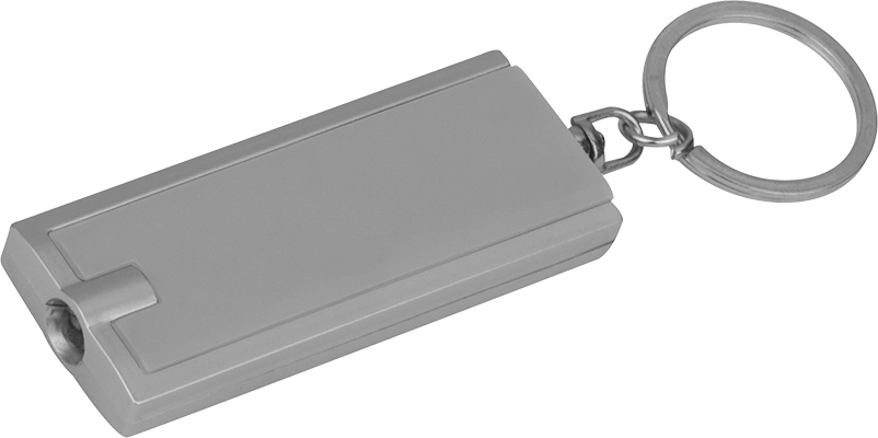 Kulcstartó LED lámpával - Szürke