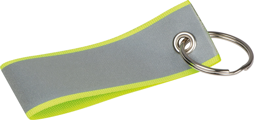 Fényvisszaverő kulcstartó poliészterből - Szürke