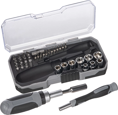 41 darabos szerszámkészlet - Szürke