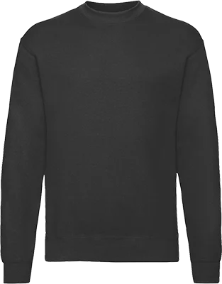 Férfi kereknyakú pulóver (280 g/m²) - Fekete
