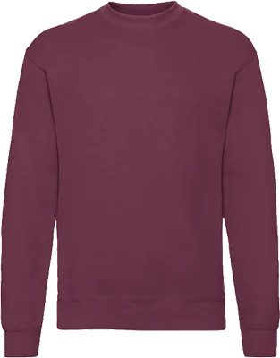 Férfi kereknyakú pulóver (280 g/m²) - Bordó